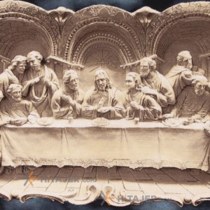 سجادة تصویریة يدوية تبریز العشاء الأخير بتصميم مميز كود 901504