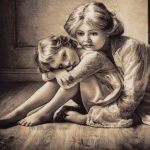 تابلو فرش دستباف تبریز طرح مهر مادر  کد 901808