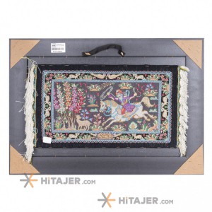 تابلو فرش دستباف طرح شکارگاه کد 901727