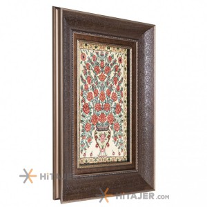 تابلو فرش دستباف طرح گلدانی کد 901733