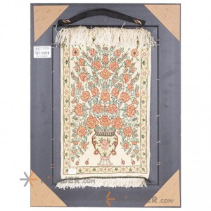 تابلو فرش دستباف طرح گلدانی کد 901733