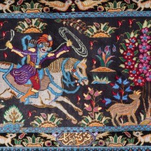 تابلو فرش دستباف طرح شکارگاه کد 901727