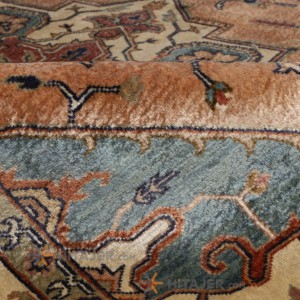 سجادة قدیمة مصنوعة يدويًا اربعه امتار ونصف هریس کود  174315