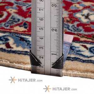 فرش دستباف قدیمی یک متری نائین کد 174276