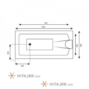 Badab bathtub and jacuzzi BA105