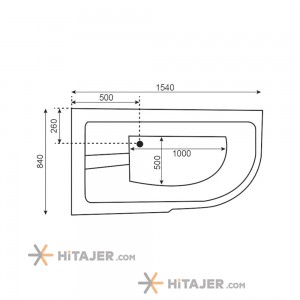 Badab bathtub and jacuzzi BA102