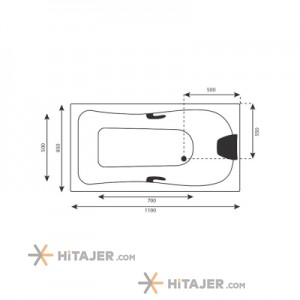 Badab bathtub and jacuzzi BA107