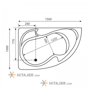 Badab bathtub and jacuzzi BA206