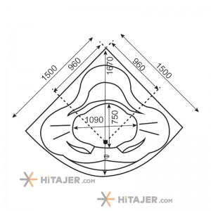 Badab bathtub and jacuzzi BA201