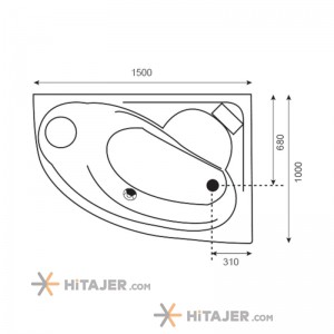 Badab bathtub and jacuzzi BA207