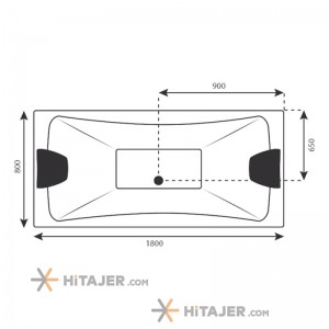 Badab bathtub and jacuzzi BA305