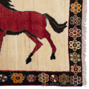 گبه دستباف قدیمی دو متری قشقایی کد 177073