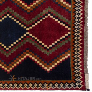 گبه دستباف قدیمی دو متری قشقایی کد 177089