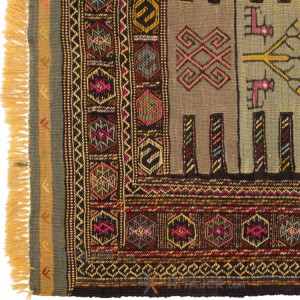 گلیم دستباف یک متری خراسان کد 176041