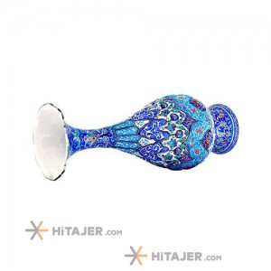 Hejazi enameling 25 cm pardaz vase