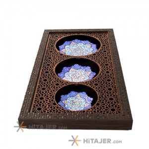 Hejazi three plate inlaid picture