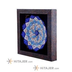 قاب بشقاب 20سانتی متری مینا کاری حجازی