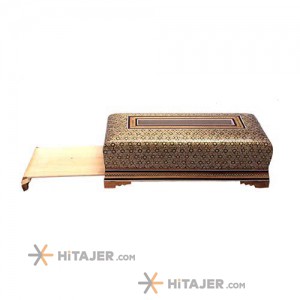 جعبه دستمال کاغذی خاتم کاری حجازی