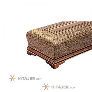 جعبه دستمال کاغذی خاتم کاری حجازی