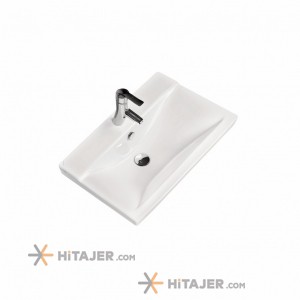 روشویی رو کابینتی 67 سانتی متری چینی مروارید مدل کرون