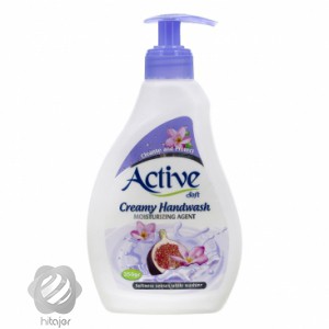 مايع دستشويي كرمي بنفش اکتیو 350 گرم