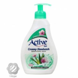 مايع دستشويي كرمي سبز اکتیو 350 گرم