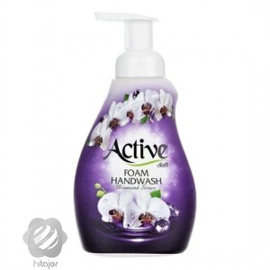 مايع دستشويي فوم دياموند بنفش اکتیو 500 گرم