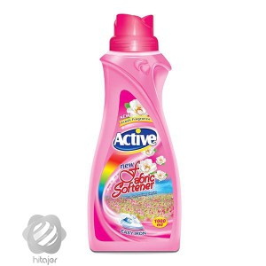 نرم كننده حوله و لباس صورتی اکتیو 1000 گرم