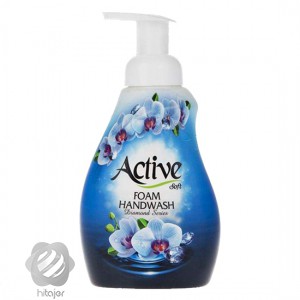 مايع دستشويي فوم دياموند آبی اکتیو 500 گرم