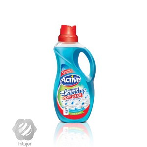 مايع لباسشويي پلي واش آبی اکتیو 1500 گرم