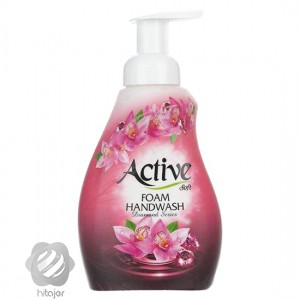 مايع دستشويي فوم دياموند صورتی اکتیو 500 گرم