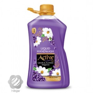 مايع دستشويي صدفي حاوي پروتئين سويا بنفش اکتیو 2500 گرم