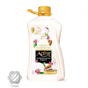 مايع دستشويي صدفي حاوي پروتئين سويا سفید اکتیو 2500 گرم