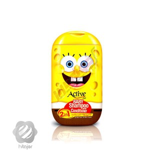 شامپو بچه 2 در 1 زرد (باب اسفنجي) اکتیو 280 گرم