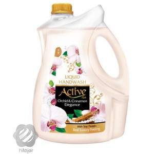 مايع دستشويي صدفي حاوي پروتئين سويا سفید اکتیو 3750 گرم