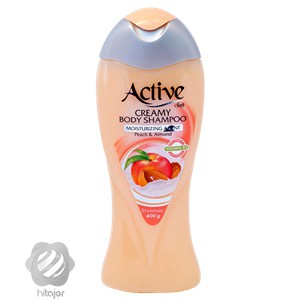 شامپو بدن کرمي بزرگسال هلو و بادام اکتیو 400 گرم