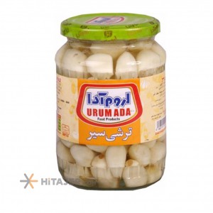 Urum Ada 700g Pearl garlic pickle in glass jar