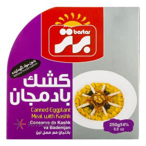 Bartar canned eggplant meal with Kashk 250g