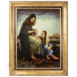 تابلو فرش دستباف تبریز طرح فال حافظ کد 901840