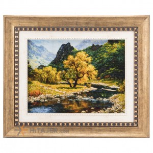 تابلو فرش دستبافت طرح منظره تک درخت کد 901374