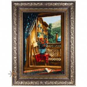 تابلو فرش طرح منظره ماسوله کد 901258