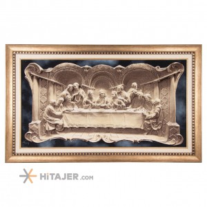 تابلو فرش دستباف تبریز شام آخر برجسته  کد 901504