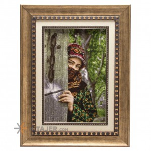 تابلو فرش دستباف دختر ترکاشوند کد 901408