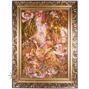 تابلو فرش دستباف طرح مینیاتور کد 792088