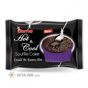 کیک هات اند کول با مغزی کرم کاکائو درنا 70 گرم