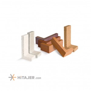 الطوب L الحاد 240 ابیض کهن سرام