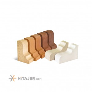 طوب رأس العمود باستون ابیض کهن سرام