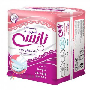 Nancy medium thin sanitary pad with wings