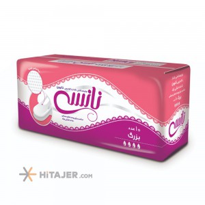 Nancy large fluff sanitary pad with wings and cotton top sheet