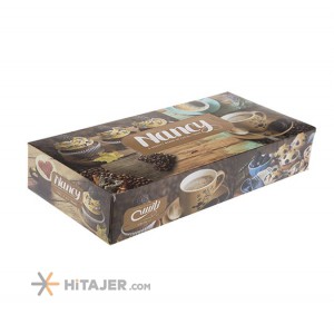 Nancy taravat 150 double layer white leaves boxed napkin